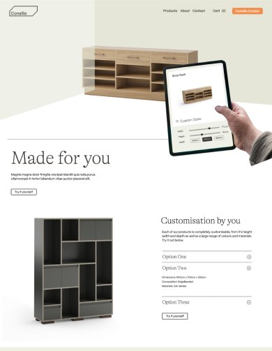 Customisable furniture